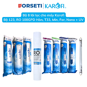 Combo 9 lõi lọc nước Karofi chính hãng dùng cho máy lọc nước Karofi O-i229/U - Hàng chính hãng