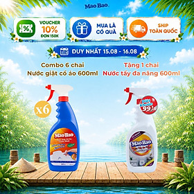 Combo 06 Chai Nước Giặt Cổ Áo Mao Bao 600ml