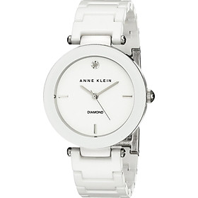 Đồng hồ nữ Đồng hồ nữ Anne Klein Women's AK/1019WTWT Diamond-Accented Watch with Ceramic Bracelet