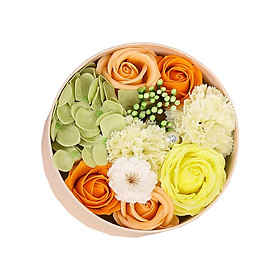Soap Rose Flower Box Floral Simulated Flowers Ornament for Thanksgiving Gift