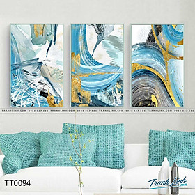 Bộ 3 tranh canvas trừu tượng