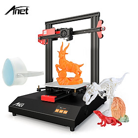 Anet ET4 3D Printer Metal Frame Structure Build Volume 220*220*250 with 2.8 Inch Color Touchscreen Heatbed 8G TF Card &