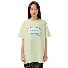 Áo Thun 5THEWAY Tay Ngắn Xanh Bơ aka 5THEWAY /oval/ SQUARE TEE in BUTTERFLY