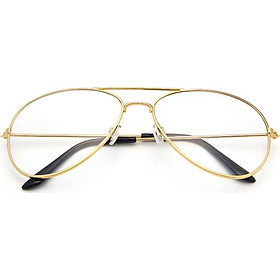Aviator Glasses Classic Mini Frame Fashion Man Women Boys Girls Clear Lens Black
