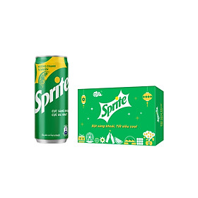 Thùng 24 Lon Nước Giải Khát Có Gas Sprite 320ml x 24