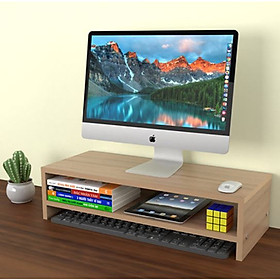 Mua Kệ đỡ màn hình máy tính 2 tầng.kệ trang trí  (lắp ghép sẵn)