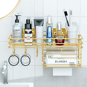 Mua Kệ sắt chữ nhật dán tường đựng đồ nhà tắm  nhà bếp hình chữ nhật tiện lợi  hiện đại