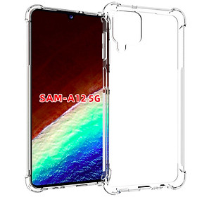 Ốp lưng dẻo trong chống sốc dành cho Samsung Galaxy A12 - Hàng nhập khẩu