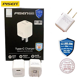 Mua Cóc sạc nhanh PISEN Quick Teeny PD 20W siêu nhỏ ( TS-C136 ) - Hàng chính hãng