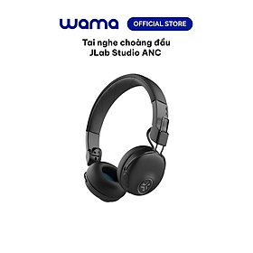 Tai nghe Bluetooth chụp tai TWS On-ear Jlab Studio ANC màu đen chống ồn thời gian nghe 34H Bluetooth 5.0 âm thanh EQ3 - Hàng chính hãng - BH 2 năm 1 đổi 1