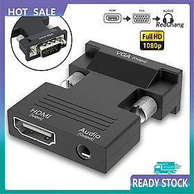 Đầu chuyển đổi SPQ cổng 1080P HDMI sang VGA có cáp âm thanh cho PC HDTV