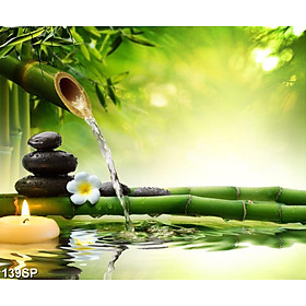 Mua TRANH DÁN TƯỜNG 3D SPA NHẸ NHÀNG SP139 - TRANH NAIL - PHUN XĂM - SALON TÓC - NỐI MI - YAN SHOP