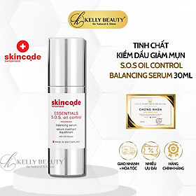 Tinh Chất Kiềm Dầu Giảm Mụn Skincode Essentials SOS Oil Control Balancing Serum | Kelly Beauty