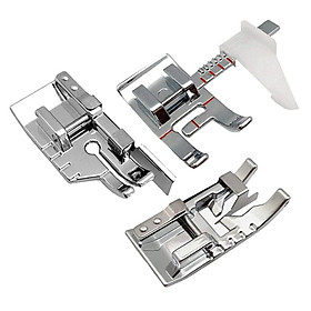 Sewing Machine Presser Foot Set-1/4 Inch Quilting Foot/Adjustable Guide 3pcs/Set