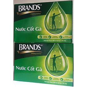Bộ 12 hũ Nước Cốt Gà Brand's (70ml/hộp)