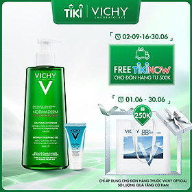 Bộ Sản Phẩm Gel Rửa Mặt Làm Sạch Sâu, Giảm Bã Nhờn Và Se Khít Lỗ Chân Lông VICHY Normaderm Phytosolution Intensive Purifying Gel