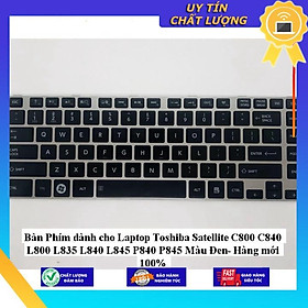 Bàn Phím dùng cho Laptop Toshiba Satellite C800 C840 L800 L835 L840 L845 P840 P845 Màu Đen - Hàng Nhập Khẩu New Seal