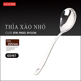 Mua  HÀNG CHÍNH HÃNG  Thìa xào nhỏ inox dài 26 cm  rộng 7 cm bằng thép không gỉ an toàn sức khỏe GGOMi Hàn Quốc GG467
