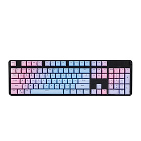 104 Keys Mechanical Keyboard Keycaps Set Home Supplies Rainbow Gradient