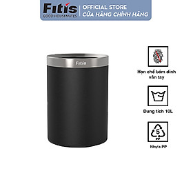 Mua Thùng rác văn phòng  kiểu Âu - Fitis 2 lớp (đen) ROM1-901