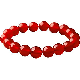Vòng tay đá mã não đỏ MS185, vòng tay phong thủy cho người mệnh hỏa, thổ, thủy nam và nữ