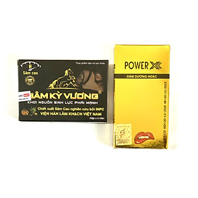 Viên Uống Tăng Cường Sinh Lý Sâm Kỳ Vương + Sủi Bổ Thận Tráng Dương Power X