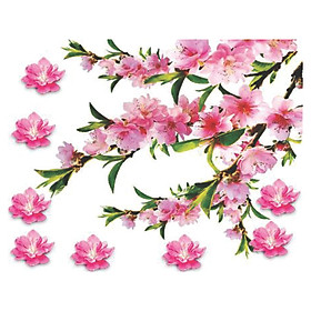 Decal dán tường cành đào tết 1 PK510