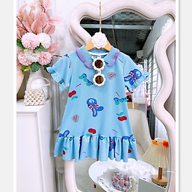 Váy bé gái 10-25kg kiểu dáng polo phong cách Hàn Quốc Baby-S, Đầm bé gái dáng váy dập ly xòe siêu xinh - SD102