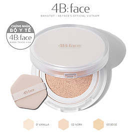 Phấn nước cushion mỏng nhẹ bền màu 4B:face Forever Velvet Cushion 11g 4bface