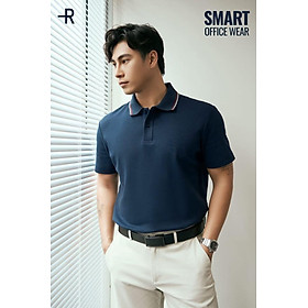 Áo polo nam tay ngắn phối cố Form Fitted - ROUTINE 10F25POL028