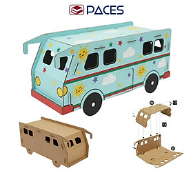 Mô Hình Lắp Ráp - XE BUS - Chất Liệu Carton Thân Thiện Môi Trường - SKIDS