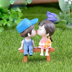 Mô hình cặp đôi trai gái trang trí tiểu cảnh mini, terrarium, chậu cây