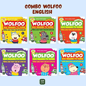 Hình ảnh Sách - Combo 6 Cuốn Wolfoo English – Học Nhanh Từ Vựng Tiếng Anh
