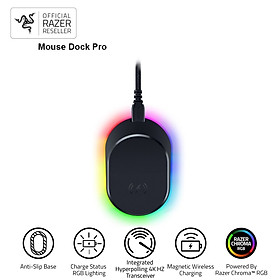 Đế sạc chuột không dây Razer Mouse Dock Pro - Hàng chính hãng