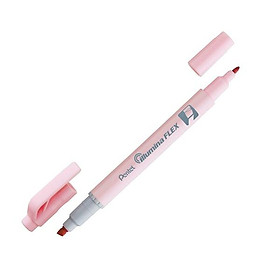 Bút Dạ Quang 2 Đầu Pastel Pentel-SLW11P-P - Pastel Pink - Hồng
