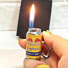 Mua Hột quẹt bật lửa móc khóa hình lon nước Red Bull dễ thương
