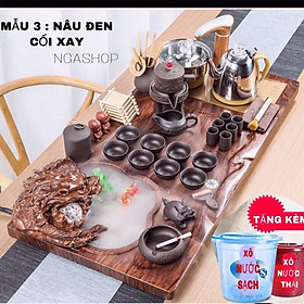 Mua Bàn trà điện thông minh đa năng cao cấp giá rẻ cảm ứng tự động bơm nước Khung gỗ 92cm bàn trà đạo rồng phong thuỷ