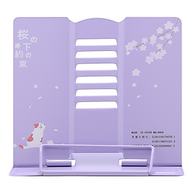 Giá Kẹp Sách, Đỡ Sách, Đọc Sách Chống Cận - The Sakura - Màu Tím