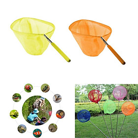 Kids Pond Fishing Net Extend Telescopic Butterfly Insect Bug Catcher 2Pcs