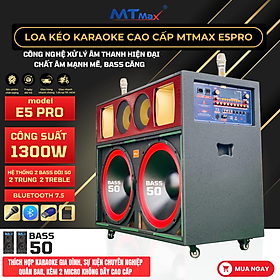 Mua Siêu Phẩm Loa Kéo Cao Cấp MTMAX E5 PRO Công Suất 1300W Cực Kì Mạnh Mẽ  Âm Thanh Sống Động  Bass Nghe Căng  Thích Hợp Cho Giải Trí Gia Đình Hay Các Sự Kiện Chuyên Nghiệp  Bảo Hành 12 Tháng  Hàng Chính Hãng