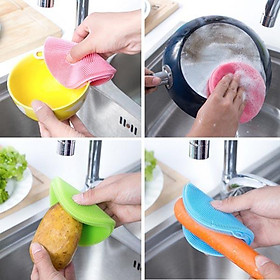 Mua Miếng Rửa Chén Silicon (giao màu ngẫu nhiên)