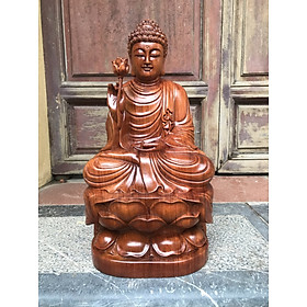 Mua Tượng phật thích ca bằng gỗ hương kt  cao 50