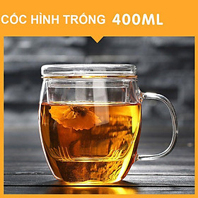 Mua Cốc pha trà  Cốc lọc trà thủy tinh chịu nhiệt/Ly lọc trà thủy tinh kèm lõi lọc trà  Dung tích 300-400ml