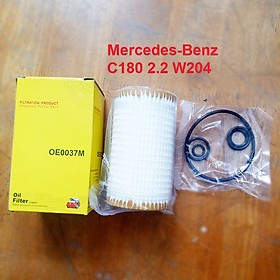 Lõi lọc nhớt Mercedes-Benz C180 2.2L W204 2010, 2011-2013 mã phụ tùng 000.180.31.09 mã OE0037