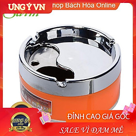 GẠT TÀN THUỐC INOX NẮP XOAY