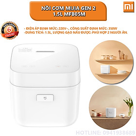 Mua Nồi cơm Mijia gen 2 1.5L( thể tích thực tế)  MFB05M - Hàng nhập khẩu