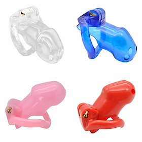 4x Chastity Cage Device Flirting Penis Lock Ring Sleeve Cover Adult Toys