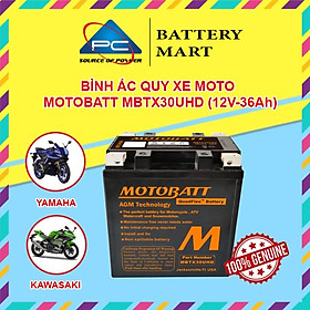 Ắc quy xe moto phân khối lớn MOTOBATT MBTX30UHD12V - 36AH