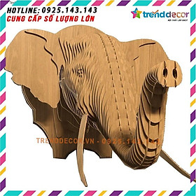 Đầu voi treo tường trang trí TRENDDECOR trang trí nhà và quán