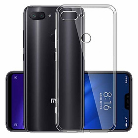 Ốp lưng dẻo dành cho Xiaomi Mi 8 Lite hiệu Ultra Thin mỏng 0.6mm chống trầy - Hàng chính hãng